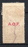 Col41 Colonies AOF Afrique Occidentale Quittance Fiscaux Oblitéré - Gebraucht