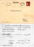 Norwegen 1936, 15 öre Auf Bergen Radiotelegrafist Karte Skibsstasjon Langanger - Covers & Documents