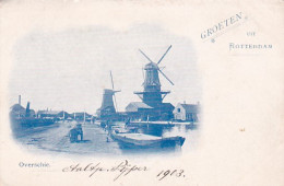 2606376Rotterdam, Groeten Uit Rotterdam. Overschie. – 1903 (zie Hoeken En Randen) - Rotterdam