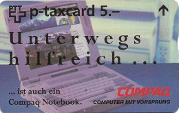Switzerland: PTT-p KF-129A 510L Compaq Notebook - Suisse