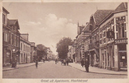 2606721Apeldoorn, Groet Uit Apeldoorn. Hoofdstraat. (Zie Hoeken, Onderrand Een Vouw)  - Apeldoorn