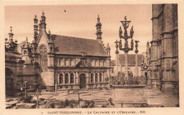 FRANCE - Saint Thégonnec - Le Calvaire Et L'Ossuaire - Carte Postale Ancienne - Saint-Thégonnec