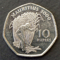 MAURITIUS - 10 Rupees 2000 - KM# 61 * Ref. 0164 - Maurice