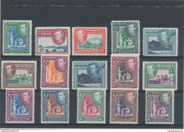 1938 ST. VINCENT - SG 149/159  - Giorgio VI In Ovale , 15 Valori - Serie Complet - Altri & Non Classificati