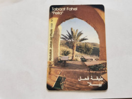 JORDAN-(JO-ALO-0067)-Tabqat Fahel "Pella-(185)-(1101-571121)-(3JD)-(01/2001)-used Card+1card Prepiad Free - Jordania