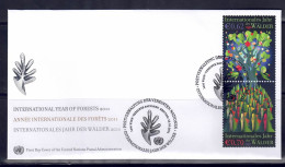 UNO Wien 2011 - Jahr Der Wälder,  FDC Mit Nr. 736 - 737 - FDC