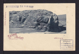 5 L. Bild-Ganzsache "Areopage" - Gebraucht 1902 - Covers & Documents