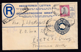1935 - 4 P. Einschreib Ganzsache Ab MIDDELSBURG Nach Pietersburg - Covers & Documents