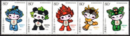 CHINA 2005 - Strip Of 5v - MNH - Mascots Of The Olympic Games - Beijing 2008 - Olympics - Olympische Spiele - JO - - Ete 2008: Pékin