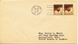 Canal Zone FDC 16-8-1948 1½ Cent In Pair - Kanalzone