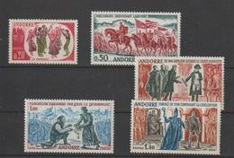 Andorre Français Année Complète 1963 Du 166 Au 170, 5 Val. ** MNH - Annate Complete