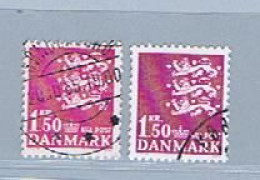 Dänemark, Denmark 1962-1970: Michel 402x+y Norm. + Fluor. Papier Gestempelt, Used - Usado