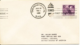 Canal Zone FDC 28-1-1955 100th Anniversary Panama Railroad - Canal Zone