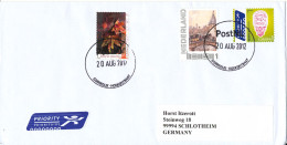 Netherlands Cover Sent To Germany 20-8-2012 Topic Stamps - Cartas & Documentos