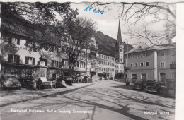 E4724) Thermalbad HOFGASTEIN - Salzburg - Straßenpartie - AUTOS Alt !! S/W - Bad Hofgastein