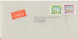 Kuwait Express Cover Sent To Germany 1987 - Kuwait