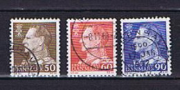 Dänemark, Denmark 1967: Michel 457-458, 460 Fluor. Papier Gestempelt, Used - Gebraucht