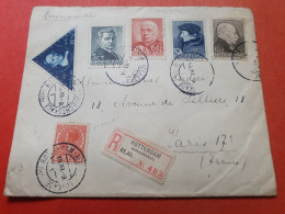 Pays Bas - Enveloppe En Recommandé De Rotterdam Pour Paris En 1936 - Réf 3330 - Lettres & Documents