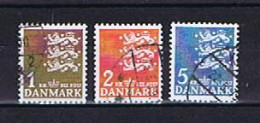 Dänemark, Denmark 1969: Michel 289-91 Fluor. Pap. Gestempelt, Used - Usado