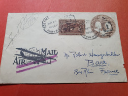 Etats Unis - Entier Postal + Complément De Colombus Pour La France Par Avion En 1930 - Réf 3331 - 1921-40