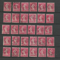 France Lot De 30 Perforés Differents, Dont Rares,  Du   N°238  Nuances De Couleurs   Oblitérés     B/TB   Soldé ! ! ! - Oblitérés