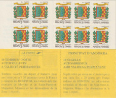 Andorre Français 1999 Carnet Blason 9 ** MNH - Markenheftchen