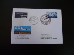 Lettre Premier Vol First Flight Cover Newark Dusseldorf Airbus A319 Lufthansa 2005 - 3c. 1961-... Brieven