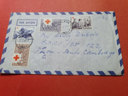 Finlande - Enveloppe De Kaleva Pour Le Cambodge En 1954 - Réf 3340 - Lettres & Documents