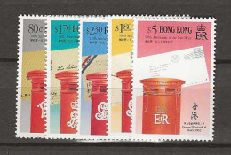 1991 MNH Hong Kong, Mi 621-25 Postfris** - Nuevos