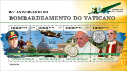 Guinea Bissau 2023 War WWII 80th Anniversary Of The Bombing Of The Vatican. Pope Francis, Pope Pius XII S202401 - Guinea-Bissau