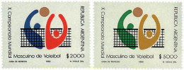 724104 HINGED ARGENTINA 1982 10 CAMPEONATOS DEL MUNDO DE BALONVOLEA - Ungebraucht