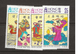 1994 MNH Hong Kong Mi 715-22 Postfris** - Nuevos
