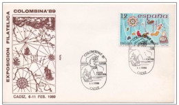 Spain, Columbus, Stamp Exhibition Colombina '89 - Christoph Kolumbus