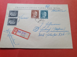 Allemagne- Enveloppe En Recommandé De Bad Ischl Pour Forbach En 1944 - Réf 3345 - Covers & Documents