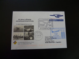 Lettre Vol Special Flight Cover Koln Munchen 50 Years Of Reopening Lufthansa 2005 - Brieven En Documenten