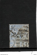 GB 1875 VICTORIA Yvert 57 Perforé, Perfin, Oblitéré, Used Cote : 50 Euros - Gezähnt (perforiert)