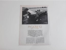 Pygmee F2 - Coupure De Presse De 1970 - Car Racing - F1
