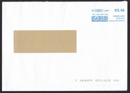 Netherlands: 2x Cover, 2011 & 2012, Meter Cancel TNT Post, QR Code, 0.44 & 0.46 Rate (minor Damage) - Storia Postale