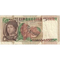 Billet, Italie, 5000 Lire, 1982, 1982-11-03, KM:105b, TTB - 5000 Lire