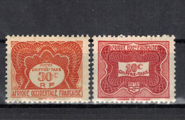 CHCT68 - 2 Tax Stamps, French Colonies, Afrique Occidentale And Afrique Equatoriale - Autres - Afrique