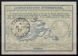 FRANCE  Ro8  3 / 2 Francs.  International Reply Coupon Reponse Antwortschein IRC IAS Cupon Respuesta O BESANÇON DOUBS 25 - Buoni Risposte