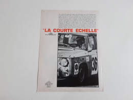Coupure De Presse Automobile Coupe Nationale Renault 8 Gordini - Altri & Non Classificati