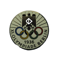 Bronzeanstecker Olympische Spiele 1936 Berlin Farbig Emailliert Von Osang (EM080 - Non Classés