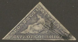 Cape Of Good Hope 1855. 6d Slate Purple (blued Paper), SG 7d, SACC 7d, - Kaap De Goede Hoop (1853-1904)