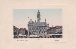 48511Middelburg, Stadhuis Met Markt, 1918. - Middelburg