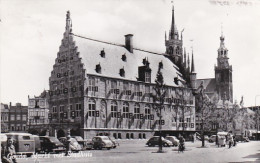 485116Gouda, Markt Met Stadhuis. 1964. (FOTOKAART)(randen Afgeknipt ??) - Gouda