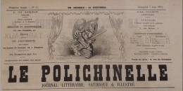 1874 Journal Satirique " POLICHINELLE N° 17 " - LE PASSAGE DE VENUS Par LAFOSSE - Non Classés