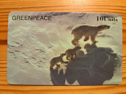 Prepaid Phonecard United Kingdom, Unitel - Greenpeace, Polar Bear - [ 8] Companies Issues