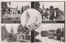 4851124Breukelen, Groeten Uit Breukelen. (doordruk Stempel, Kleine Vouwen Inde Hoeken) - Breukelen