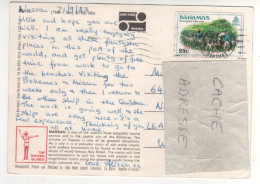 Timbre , Stamp " Agriculture : Pineapple Cultivation " Sur CP , Carte , Postcard Du 21/09/83 - Bahamas (1973-...)